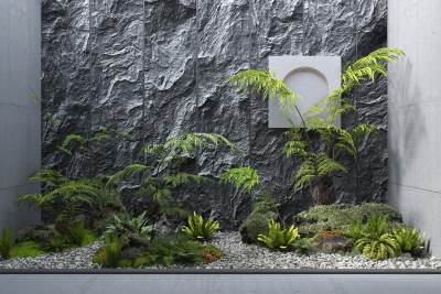 现代景观造景3D模型下载
